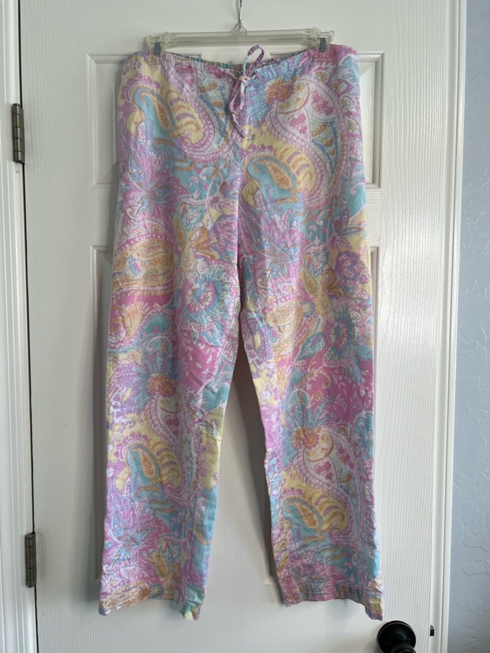 Lauren Ralph Lauren paisley rainbow pajama set small 100% cotton - Picture 6 of 7